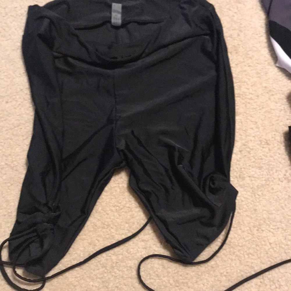 Side lace swim shorts